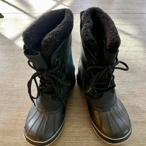 Sorel Black Lace-Up Winter Boots